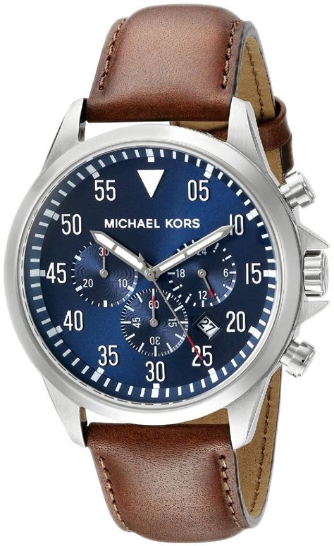 michael kors uhr herren blaues ziffernblatt|Men's Blue Designer Watches .